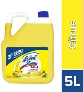 Lizol Disinfectant Surface Cleaner Citrus (5 L) Citrus