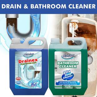 NISHCHAY Bathroom And Drain Cleaner Gel , Easy & Effective Clog Remover orignal