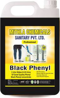 Dev Brand Mithila Chemicals Black Phenyl Concentrate compound 500 ml Make 5 Ltr Good Strong Black Phenyl by Adding filter water