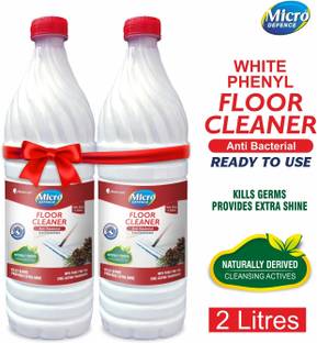 MicroDefence White Phenyl Floor Cleaner|Safe for Kids & Pets|Kills Germs & Repel Insects| Pine & Camphor