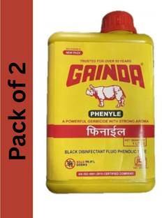 GAINDA Black Phenyl Disinfectant - A Powerful Germicide With Strong Aroma (Pack Of 2) original
