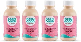 Born Good Plant Based Concentrate Tap and Shower Cleaner - Removes Hard Water Marks (50X4) Ocean Breeze