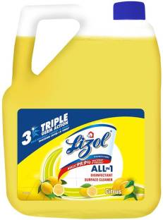 LIZOL DISINFECTANT Surface & Floor Cleaner Liquid, Citrus - 5 Litre Citrus