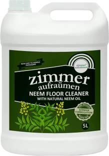 zimmer aufraumen Organic Disinfectant THICK & CONCENTRATED Floor Cleaner. 5 Liters MAKES 10 Liters FLOOR CLEANER. Liquid (With Neem OIL). Kills Germs & Viruses. Pets & Kids friendly. Biodegradable and Environment safe. Plant Derived Chemicals NEEM