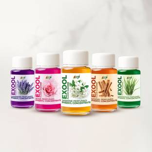7Fresh EXOOL Perfumed Phenyl Concentrate Liquid Combo Pack (MAKES 5 LITRE) JASMINE+ROSE+LAVENDER+SANDAL+LEMONGRASS