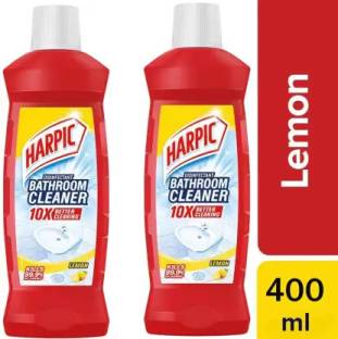 Harpic RED Bathroom Lemon Fresh Liquid ^^ 200ml (Pack of 2) LIME,Classic