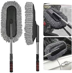 TNEMEC Microfiber Car Duster Exterior with Extendable Handle, Car Brush Duster na