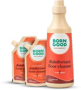 Born Good Plant Based Concentrated Floor Cleaner (600ml) Kills 99.9% of Germs Turkish Applewood