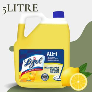 Lizol Disinfectant Surface & Floor Cleaner Liquid Suitable for All Floor Cleaner Mopst lemon09