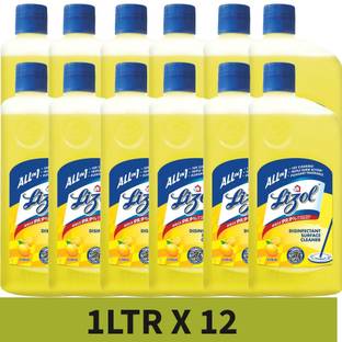 Lizol pack 12 lemon citrus