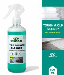 Uniboost Tile & Floor Cleaner Spray - Multi Surface, Hard Water, Dirt & Limescale Remover Lemon