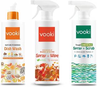 vooki Vooki_Dishwash, Hard Stain, & Lime scale remover_500ml_Combo_3 NA