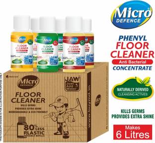 MicroDefence Floor Cleaner Combo|Pine,Neem,Lemon Oil |Kills germs|Concentrate Makes 6 Litres Pine, Citronella, Lemon