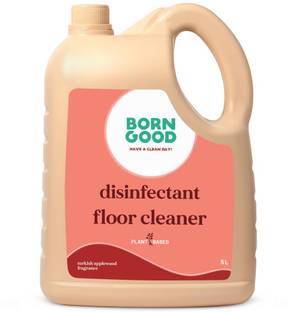 Born Good Plant Based Disinfecting Liquid Floor/Surface Cleaner (5 L Can) USDA Certified | Kills 99.9% of Germs Turkish Applewood Fragrance