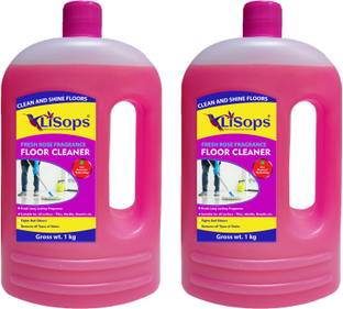 LiSops Disinfectant Floor Cleaner Pack of 2 Gross Weight (1 kg Each) Rose