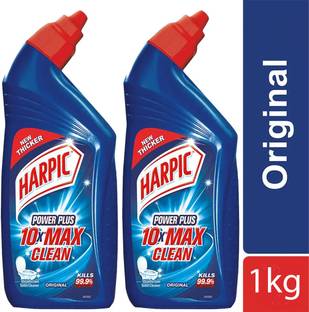 Harpic Power Plus Original Liquid Toilet Cleaner@500+500(1kg) Original