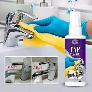 PREMIUM COLLECTION Tap Cleaner Spray for Bathroom Taps, Basins, Showers, Hard Water Spot & Faucet Regular