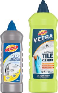 SELZER Tap Shower & Metallic Surface Cleaner 250ml with Vetra Tile Cleaner | NA
