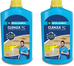 MYK LATICRETE Clenza TC Tile Cleaner 1L(Pack of 2) | Ceramic & Vitrified Tiles Cleaner| Stain Remover