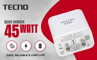 Tecno 45 W Supercharge 4.4 A Wall Charger for Mobile