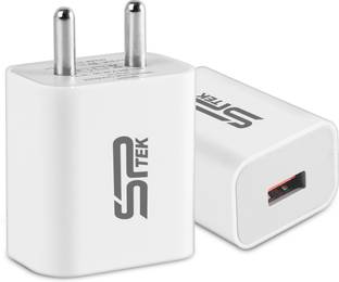 SP TEK 1.2 A Wall Charger for Mobile with Detachable Cable