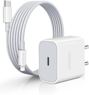 HOMEMO 20 W PD 5 A Wall Charger for Mobile with Detachable Cable