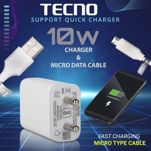 Tecno 10 W Quick Charge 2 A Wall Charger for Mobile