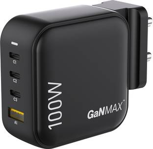 Ambrane 100 W GaN 5 A Wall Charger for Mobile