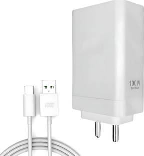 Bharatvoltt 100 W Supercharge 6 A Wall Charger for Mobile with Detachable Cable