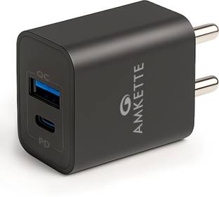 AMKETTE 20 W Qualcomm 3.0 Wall Charger for Mobile