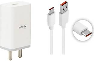 Infinix 33 W 3 A Wall Charger for Mobile with Detachable Cable