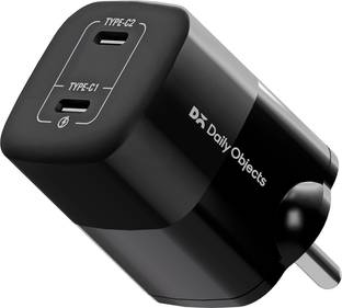 DailyObjects 45 W GaN 4 A Multi-pin Wall Charger for Mobile with Detachable Cable