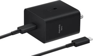 Samsung 45 W 3 A Wall Charger for Mobile with Detachable Cable