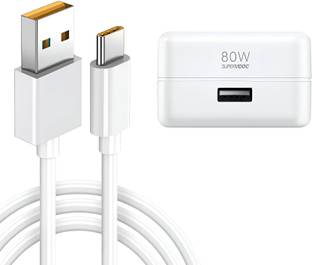 WattC 85 W SuperVOOC 6 A Single Port Mobile Charger with Detachable Cable