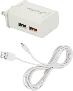 Deepsheila 12 W Adaptive Charging 3.4 A Wall Charger for Mobile with Detachable Cable