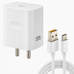 RVAT 45 W SuperVOOC 5 A Wall Charger for Mobile with Detachable Cable