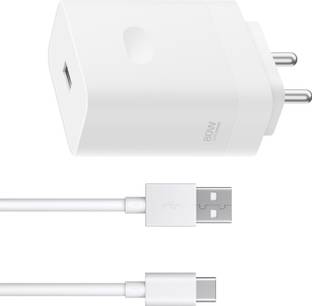 Tech4GSM 80 W SuperVOOC 4 A Wall Charger for Mobile with Detachable Cable