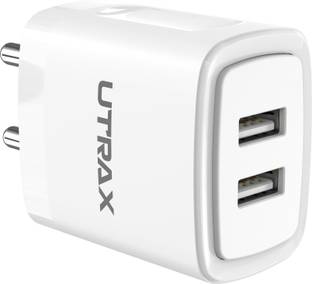 UTRAX 15 W Adaptive Charging 3 A Dual Port Mobile Charger with Detachable Cable