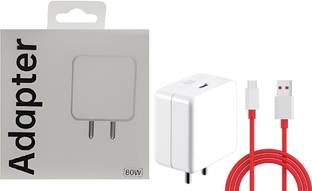 OnePlus 80 W SuperVOOC 7.3 A Wall Charger for Mobile with Detachable Cable