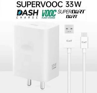 CLAT 33 W SuperVOOC 4 A Wall Charger for Mobile with Detachable Cable