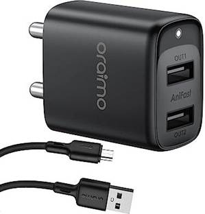 ORAIMO 12 W Quick Charge 2.4 A Wall Charger for Mobile with Detachable Cable