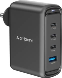 Ambrane 100 W GaN 5 A Wall Charger for Mobile