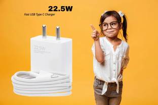 DVJ 22.5 W TurboPower 3.0 6 A Wall Charger for Mobile with Detachable Cable