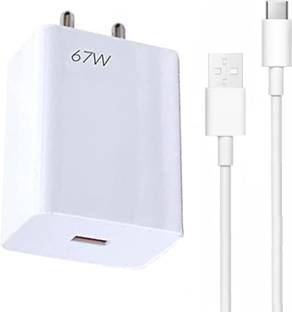EliteGadgets 67 W SuperVOOC 6 A Wall Charger for Mobile with Detachable Cable