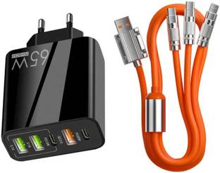 Life Like Qualcomm 3.0 5.4 A Multi-pin Wall Charger for Mobile with Detachable Cable