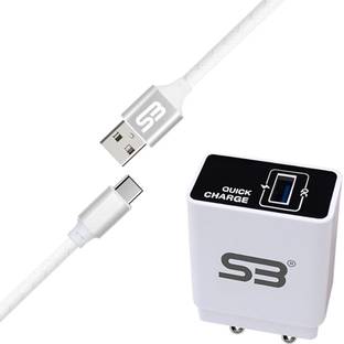 SB 18 W Quick Charge 3.4 A Wall Charger for Mobile with Detachable Cable