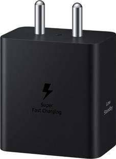 SAMSUNG 45 W GaN 3 A Wall Charger for Mobile with Detachable Cable