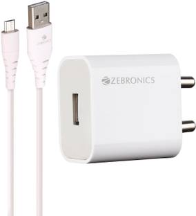 ZEBRONICS GaN 2.4 A Single Port Mobile Charger with Detachable Cable