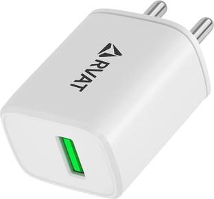 RVAT 18 W Quick Charge 3.1 A Wall Charger for Mobile with Detachable Cable