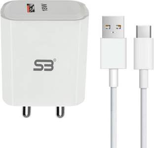 SB 18 W Quick Charge 3.1 A Wall Charger for Mobile with Detachable Cable